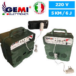 Electric Fence Energiser dual power supply 12V (Battery) / 220V Powered 5 KM for electric fences electric fencing B/12 EXTRASTRO