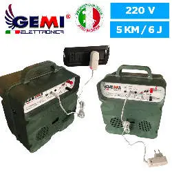 Electrificador para Cercas eléctrica Para Pastor eléctrico fuente de alimentación dual Batería 12V / 220V 5 Km Valla eléctrica V