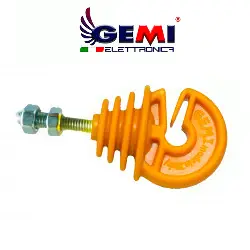 BOLT ON INSULATORS with nut for Electric Fence Gemi Elettronica
