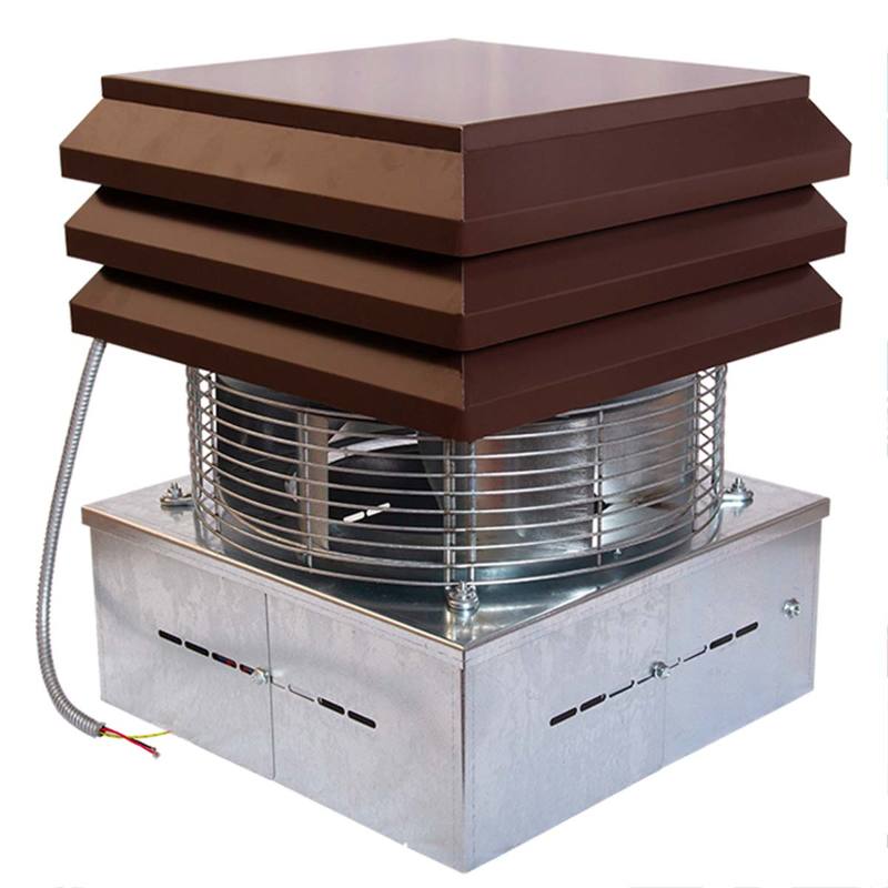 unidad Puntuación Abigarrado Aspirador de humos para chimeneas: Sombrero con extractor eléctrico