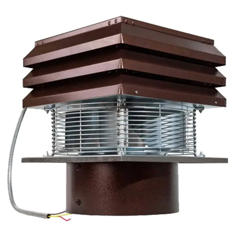 Dūmų ištraukimo ventiliatorius Židiniams apvaliam dūmtakiui Dūmų ventiliatorius Kamino traukos generatorius Dūmsiurbės Stoginis 