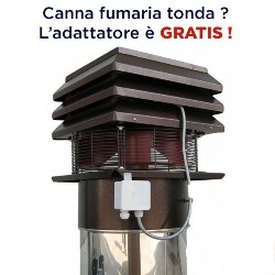 Komínový ventilátor kulatý komín Střešní Radiální NA TAH KOMÍNA pro odtah spalin komínové hlavice Krb Termální kamna Dřevo troub