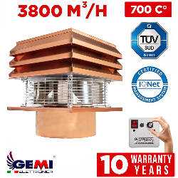 Krovni Centrifugalni Ventilator za okrugli dimnjak Model Bakar Ventilator Za Kamin Ventilator Za Dimnjak Elektrokovina Krovni Ve