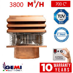 Krovni Centrifugalni Ventilator za okrugli dimnjak Model Bakar Ventilator Za Kamin Ventilator Za Dimnjak Elektrokovina Krovni Ve