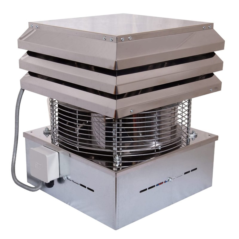 Dūmų ištraukimo ventiliatorius Židiniams Varis Dūmų ventiliatorius Kamino traukos generatorius Dūmsiurbės Stoginis dūmų šalinimo