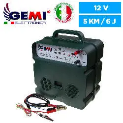 Electric Fence Energiser 5km dual power supply 12V (Battery) /