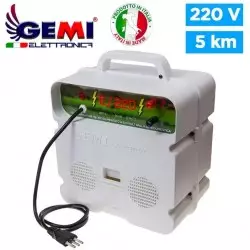 Recinto Elettrico Kit Completo Con Elettrificatore 220V, Filo Da 250 Mt 2.2 Mm² E 100 Isolatori Per Pali In Ferro - Gemi Market