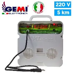 Electric Fence Energiser 220V for electric fences E/220 for animals wild boar dogs cows horses pigs hens 5 km electric fencing -