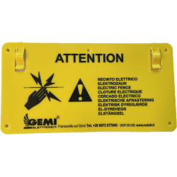 Warning Signs in Pvc for Electric Fences - Gemi Elettronca