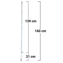 Paletto in plastica per recinto elettrico 160 cm - Gemi Market