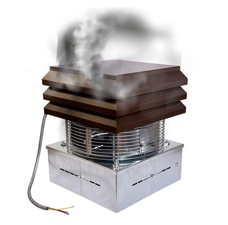 Extractor de humos eléctrico para chimeneas