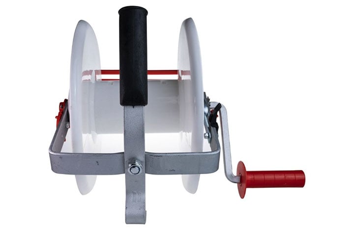 WIND UP GEARED ELECTRIC FENCE REEL FOR WIRE & POLY WIRE / TAPE